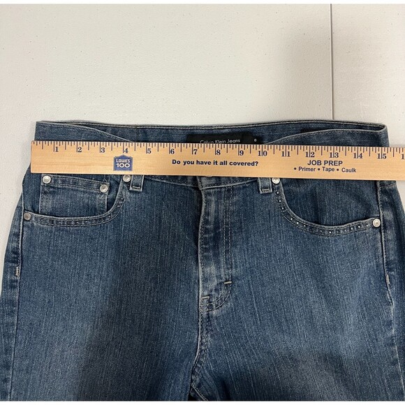 Calvin Klein Women's Bootcut Jeans with Jeweled Omega Pockets Size 8 - Picture 9 of 12